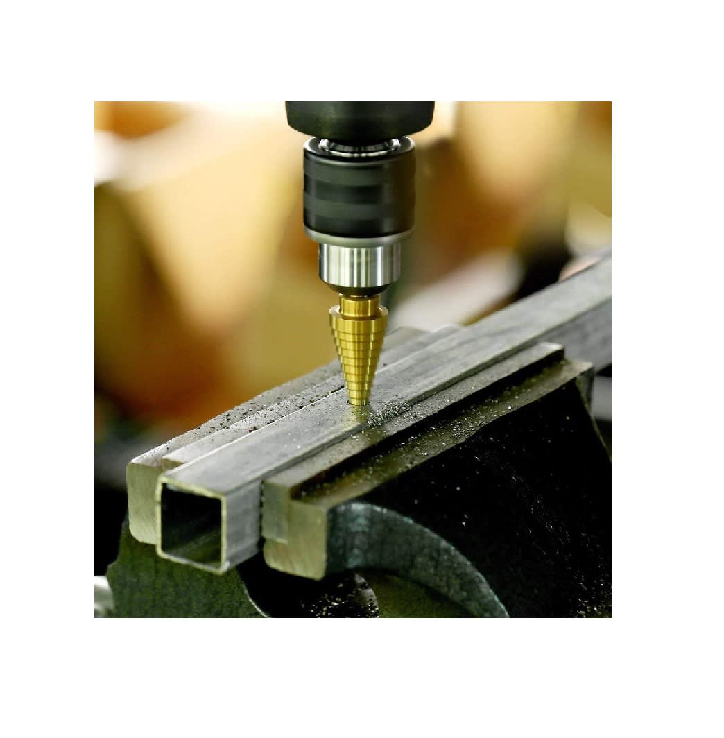 Broca Escalonada Titanio Paso HSS 3-12mm4