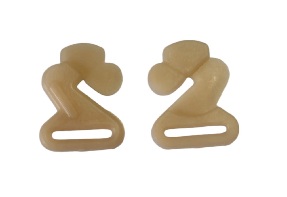 Broche Conector Para Sosten Beige Plastico x 10 Unid.10