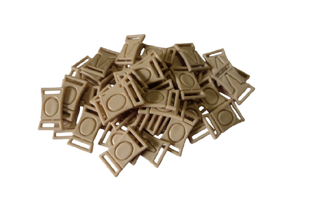 Broche Conector Redondo Para Sosten Beige Plastico x 10 Unid.5