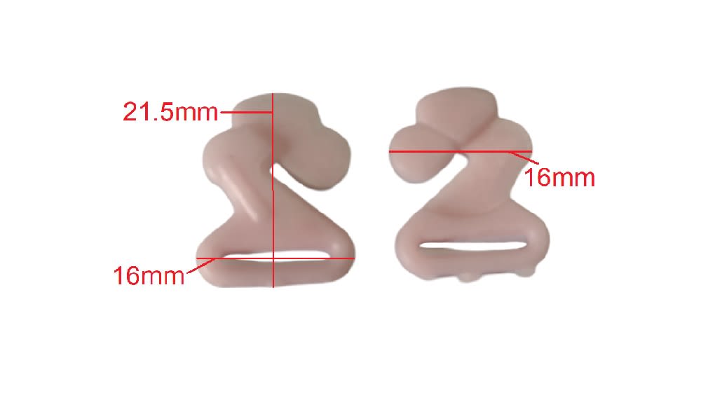 Broche Conector Para Sosten Rosado Plastico x 10 Unid.6