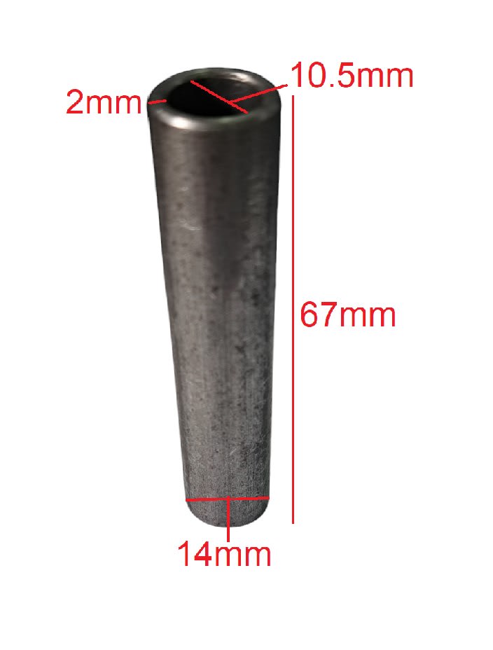 Buje 10.5x14x67 - 2mm2