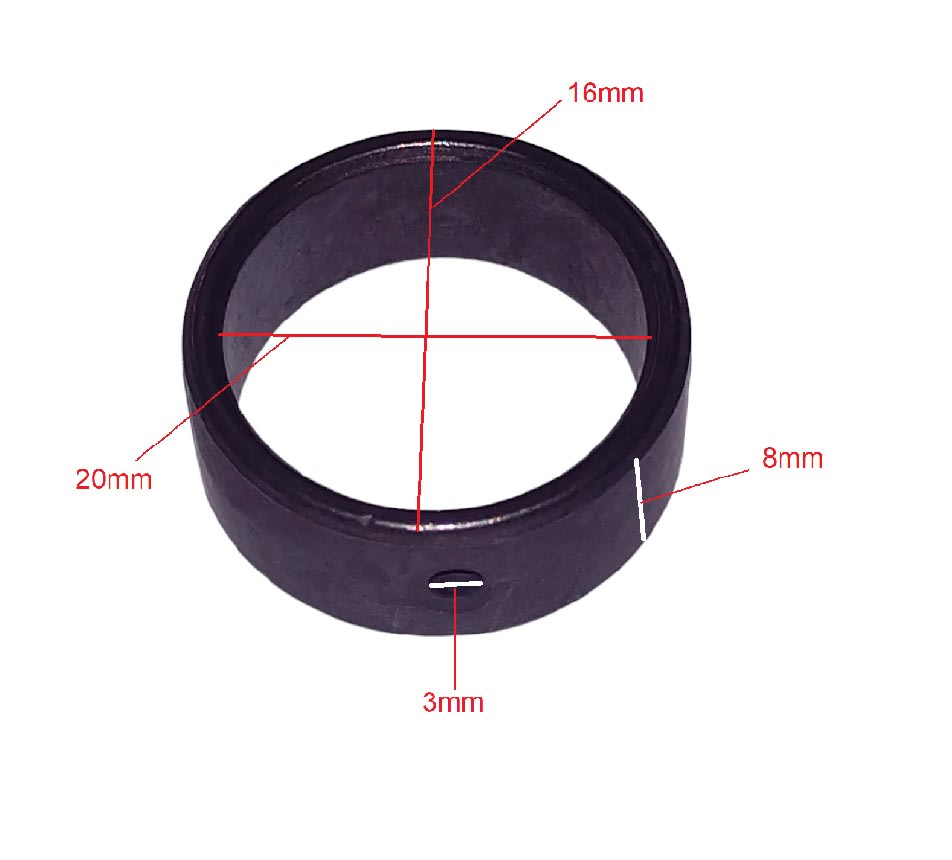 BUJE 16X20X8MM ACERO3