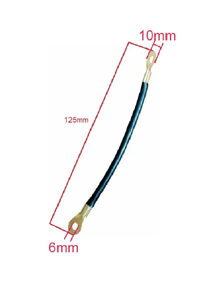 Cable Inversor Batería Universal Negro 125mm2