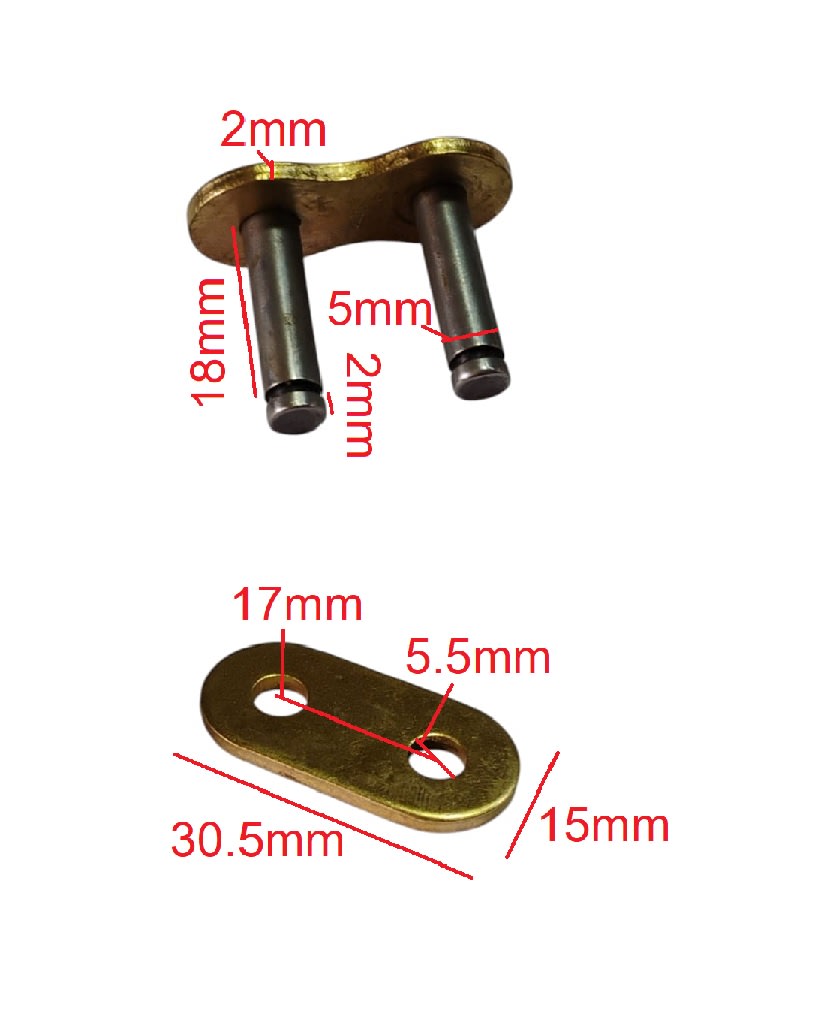 Cadena 525V-120L c/Seguro con Oring1