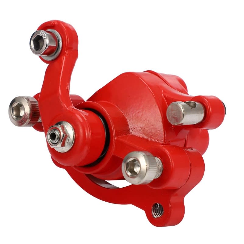 Caliper Pinza de Freno de Disco Trasero Derecho Rojo 50mm2