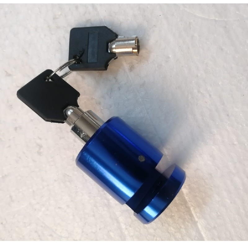 Candado Cilindro Moto Azul3