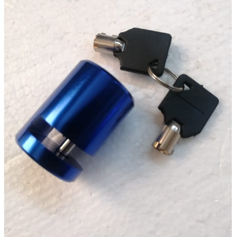 Candado Cilindro Moto Azul4