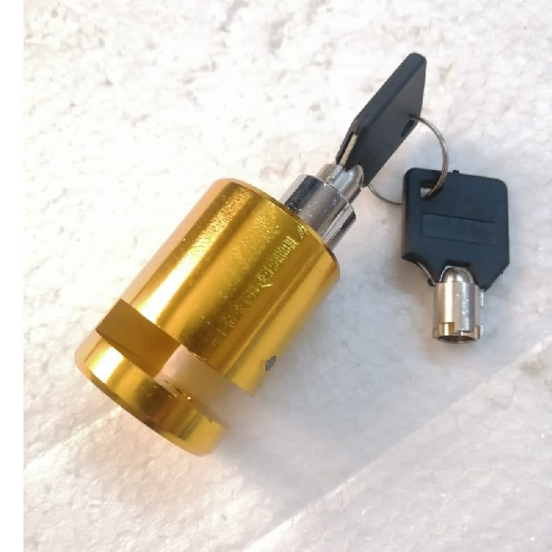 Candado Cilindro Moto Dorado5