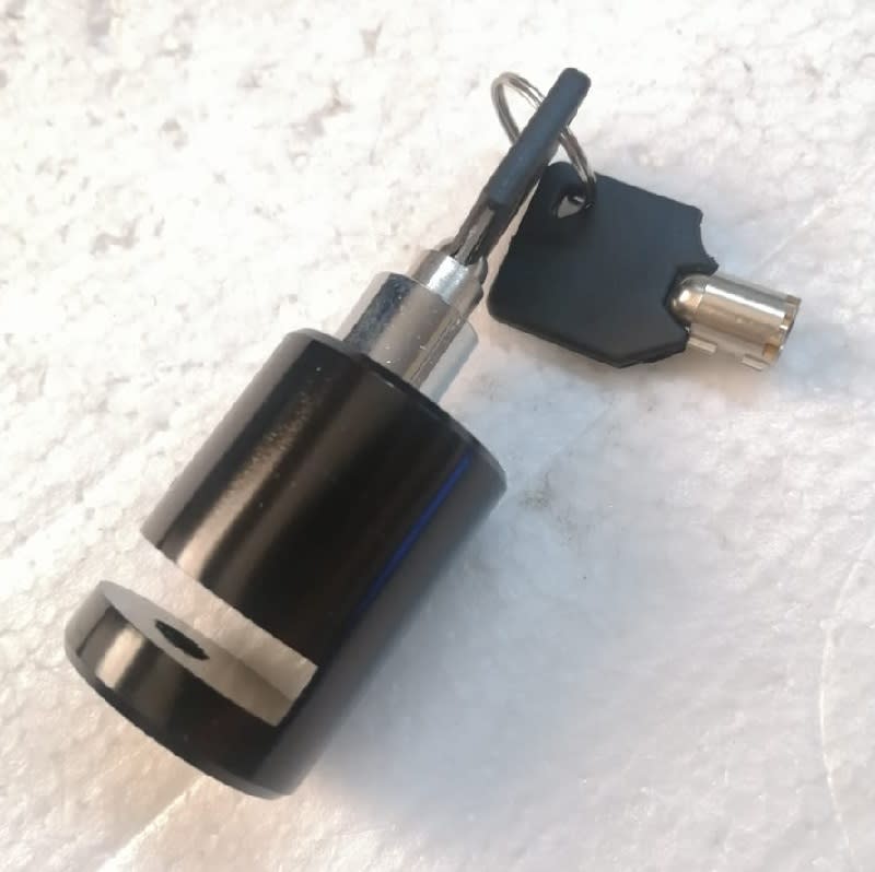 Candado Cilindro Moto Negro2