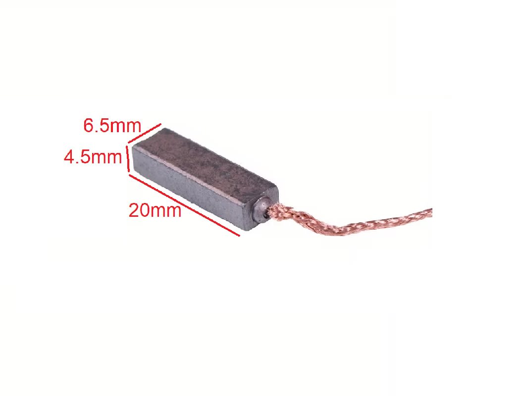 Carbón Motor 4.5x6.5x20mm3