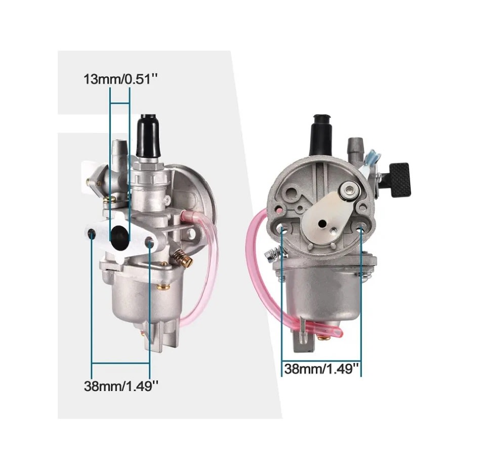 Carburador Motor 49cc 2T c/Filtro Plástico5