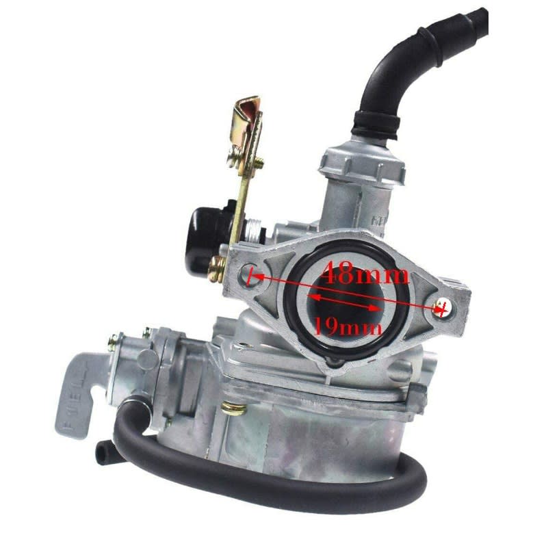 Carburador PZ19 DY100 c/Filtro y Llave de Paso4