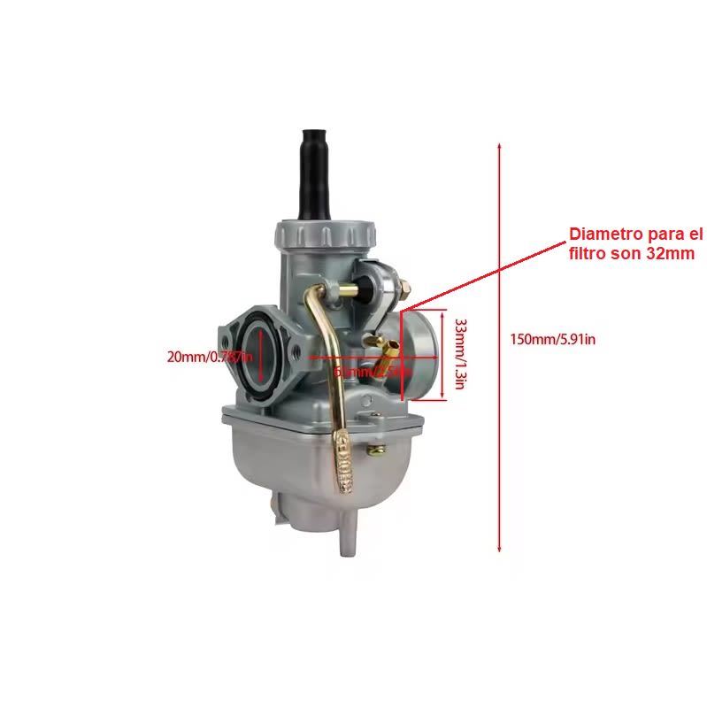 Carburador PZ20 2p48mm R1