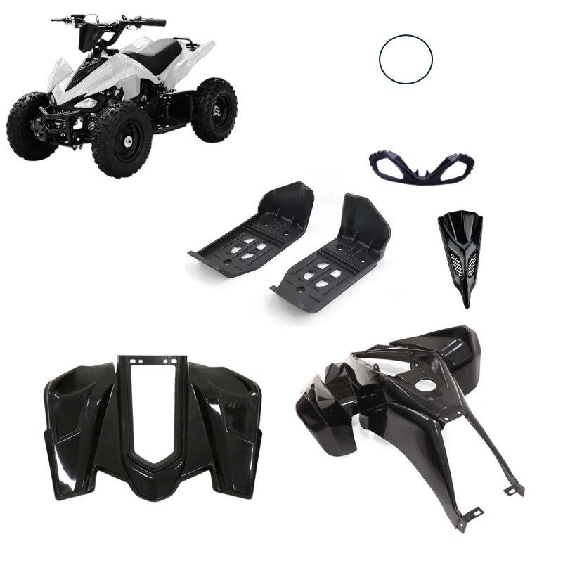 Carcasa Plástica Mini ATV 49cc 2T Blanco1