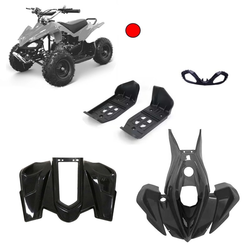 Carcasa Plástica Mini ATV 49cc 2T Rojo1