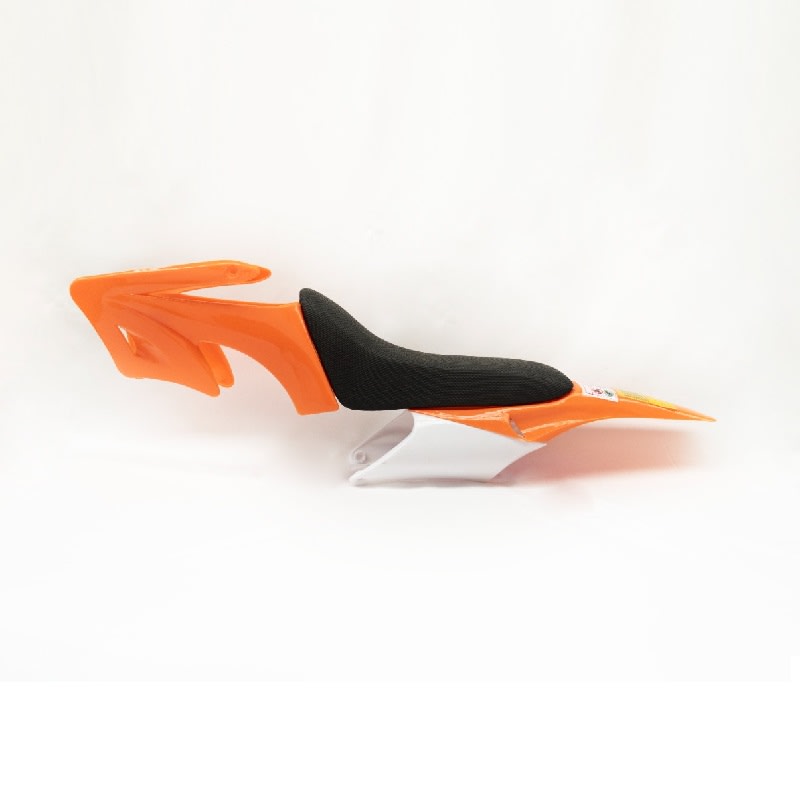 Carcasa Plastica Mini Moto Cross 49cc c/Asiento Color Naranjo5