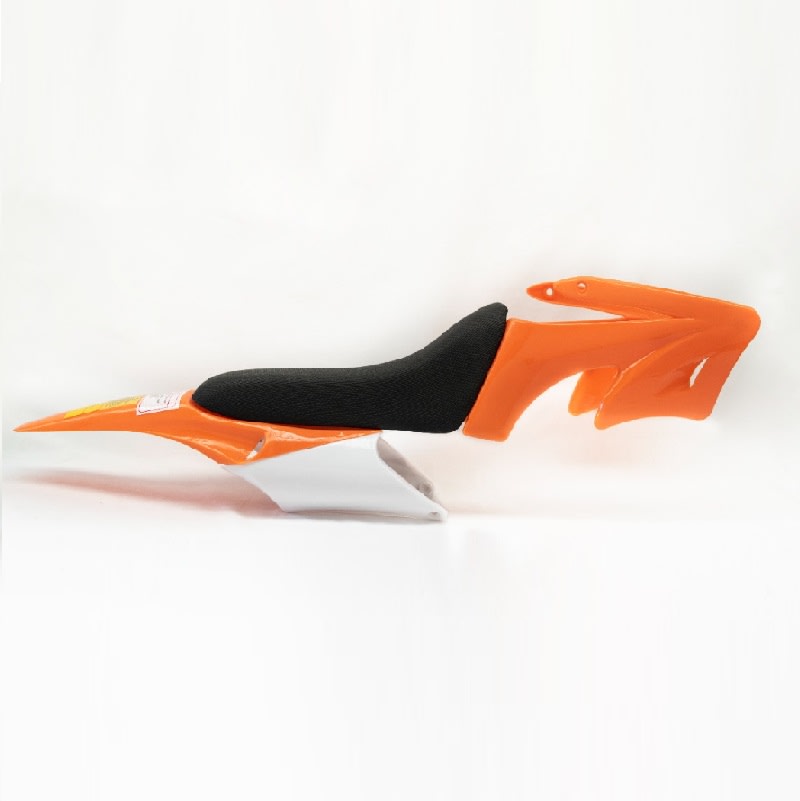 Carcasa Plastica Mini Moto Cross 49cc c/Asiento Color Naranjo1