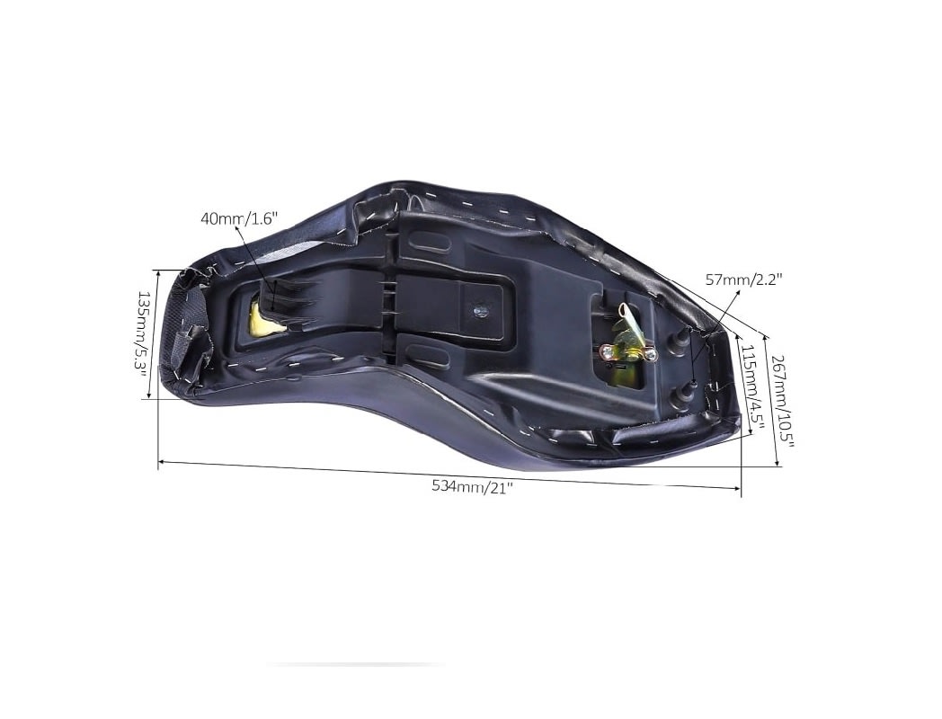 Carcasa Plástica Negro con Asiento y Focos Delanteros ATV 110cc - 125cc5