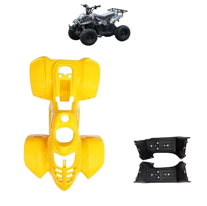 Carcasa Plástica ATV 110cc B2 Amarillo2