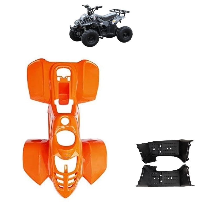 Carcasa Plástica ATV 110cc B2 Naranjo2