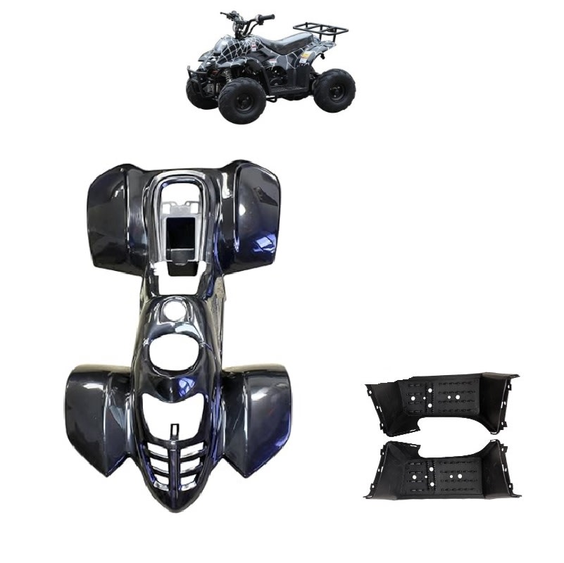 Carcasa Plástica ATV 110cc B2 Negro2