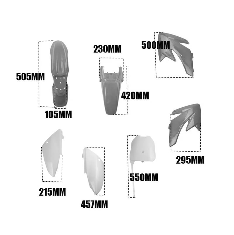 Carcasa Plástica Moto CRF70 Azul7