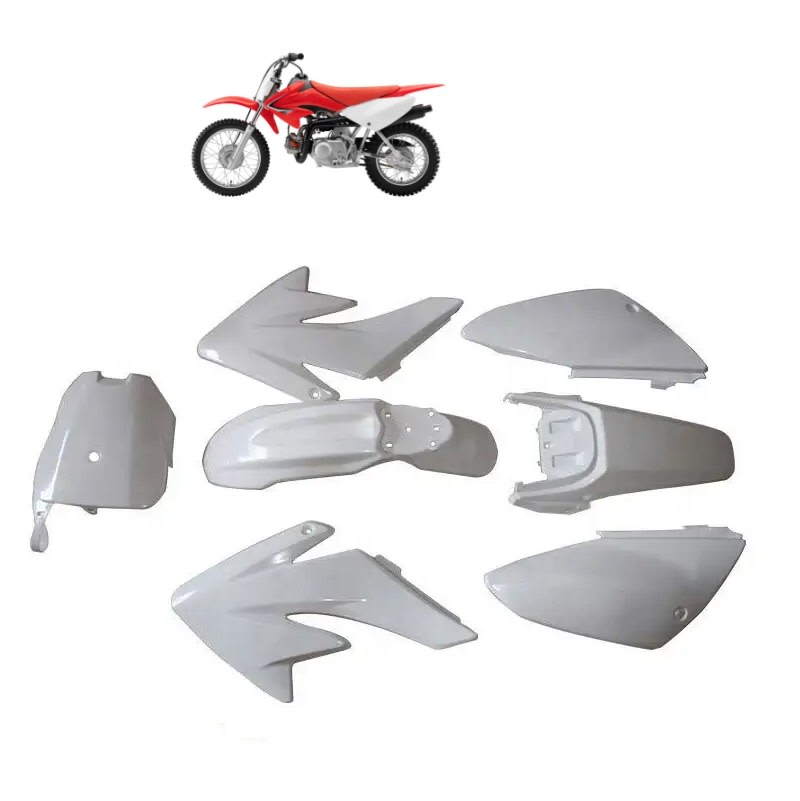 Carcasa Plástica Moto CRF70 Blanco6
