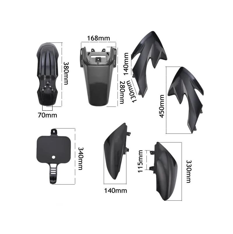 Carcasa Plástica Moto Bike 125cc CRF50 Verde/Blanco2