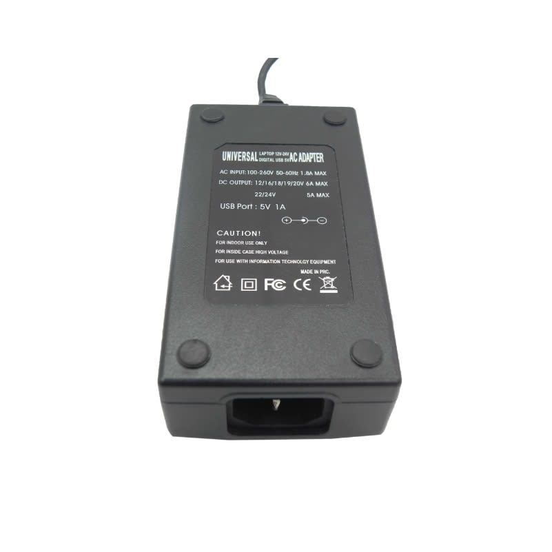 Transformador Cargador Universal Laptop USB 120W - Hogar2