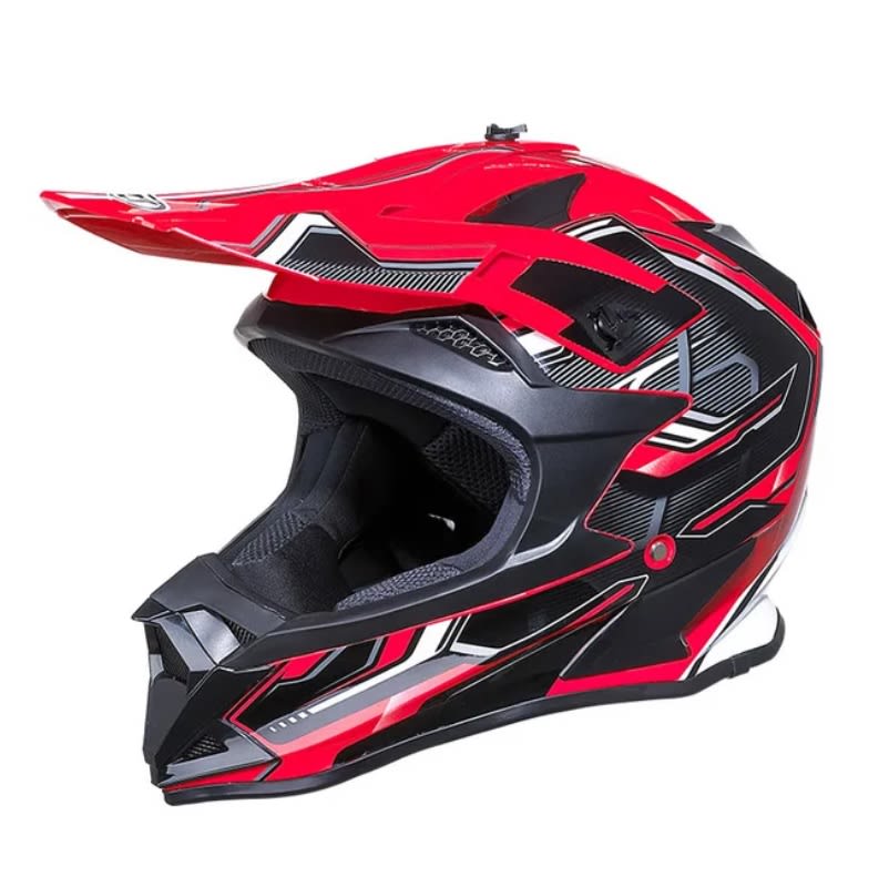 Casco Moto Rojo Talla-L2
