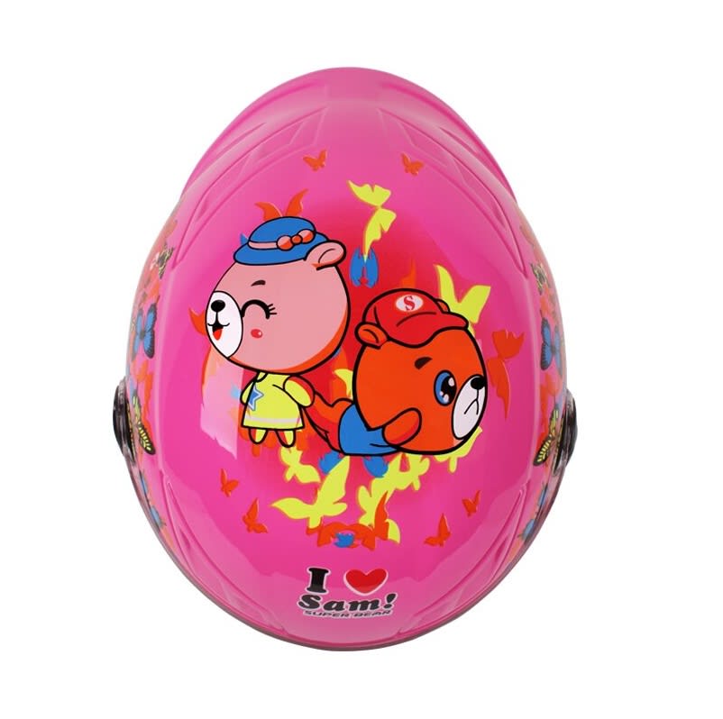 Casco Moto Unisex Infantil Rosado8