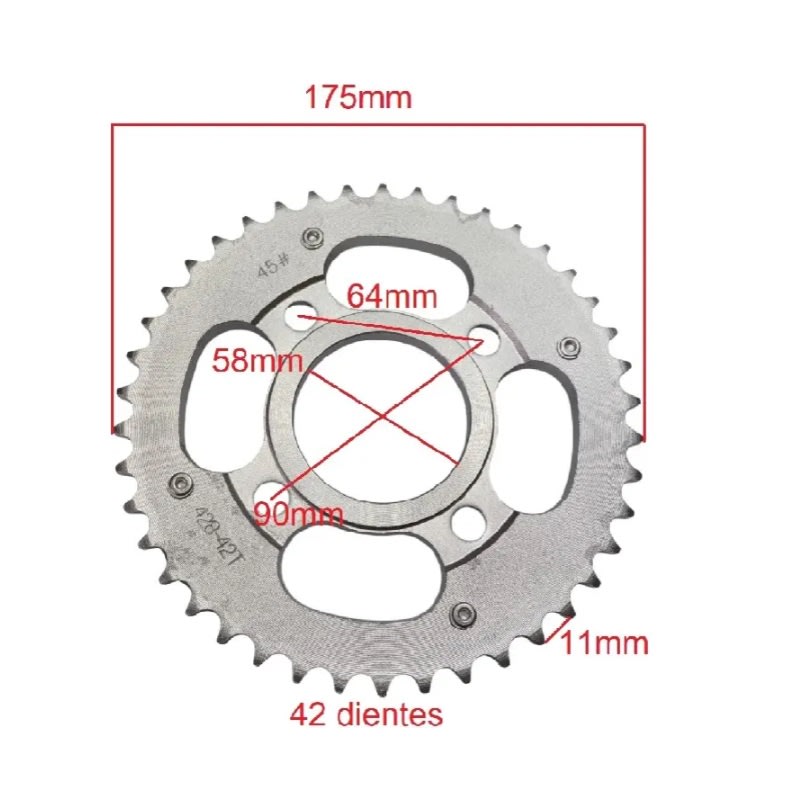 Kit Transmision Catalina Piñon Y Cadena CBF5