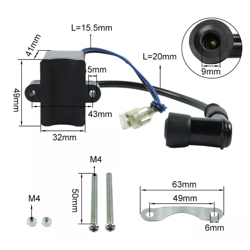 CDI Bobina Motor Bicicleta7