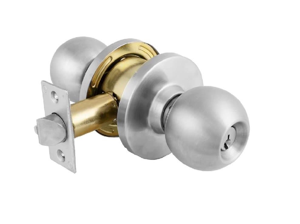 Cerradura Pomo Chapa De Casa Dormitorio / Baño Inox.2