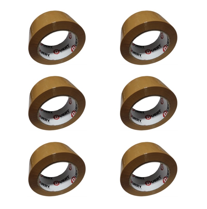 Cinta Embalaje Extra Fuerte 50mic Marrón 6 Unid 0