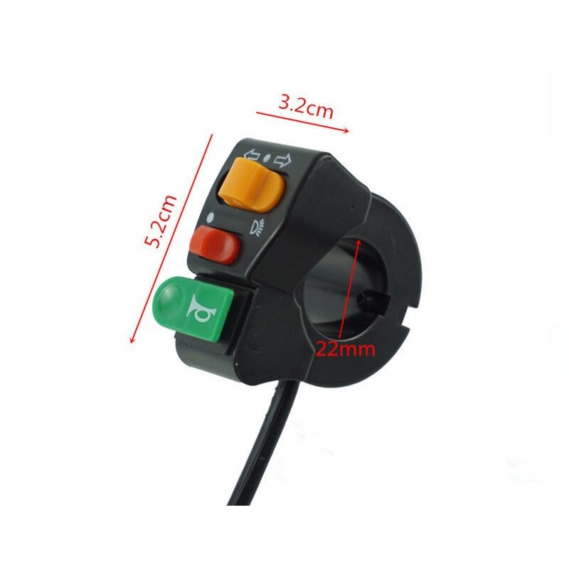 Switch Comando Interruptor Luz - Señal de Giro - Bocina3