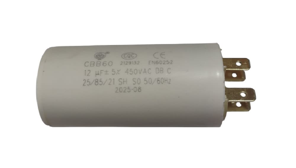 Condensador Cilíndrico CBB60 12uF 450VAC 50/60Hz 0