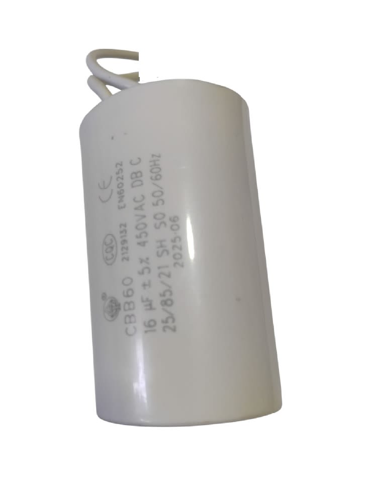 Condensador Cilíndrico CBB60 16uF 450VAC 50/60Hz2