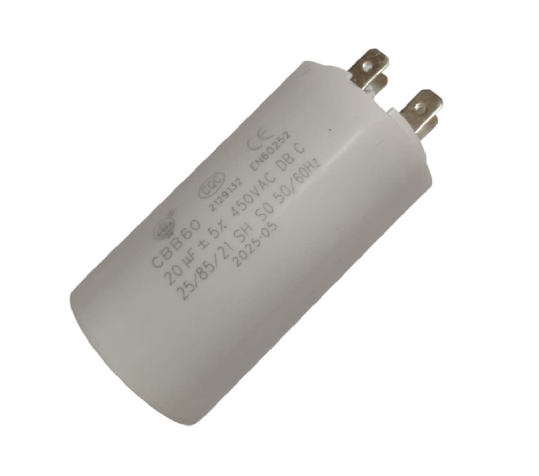 Condensador Cilíndrico CBB 60 20uF 450VAC 50/60Hz2