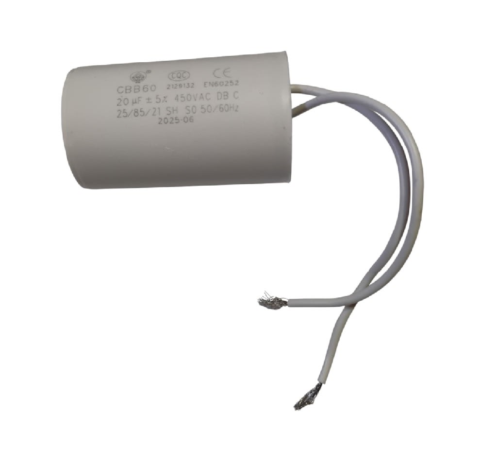 Condensador Cilíndrico CBB60 20uF 450VAC 50/60Hz 0