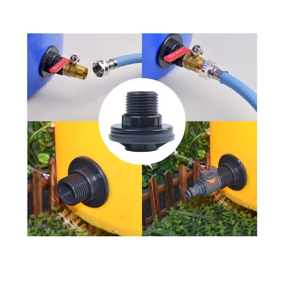 Conector Adaptador Mamparo Estanque Agua 1/2
