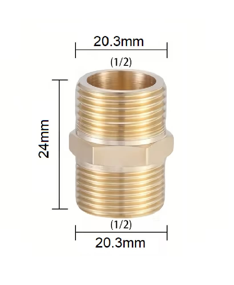 Conector Adaptador Recto He 1/2 x He 1/22