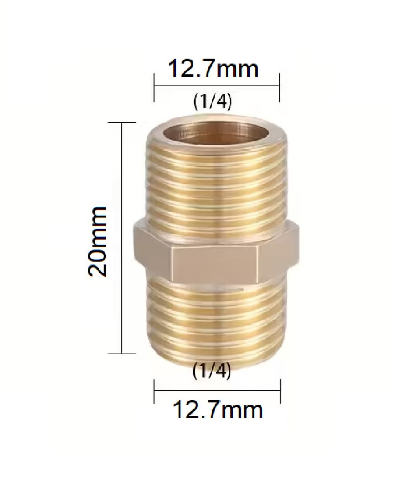 Conector Adaptador Recto He 1/4 x He 1/42