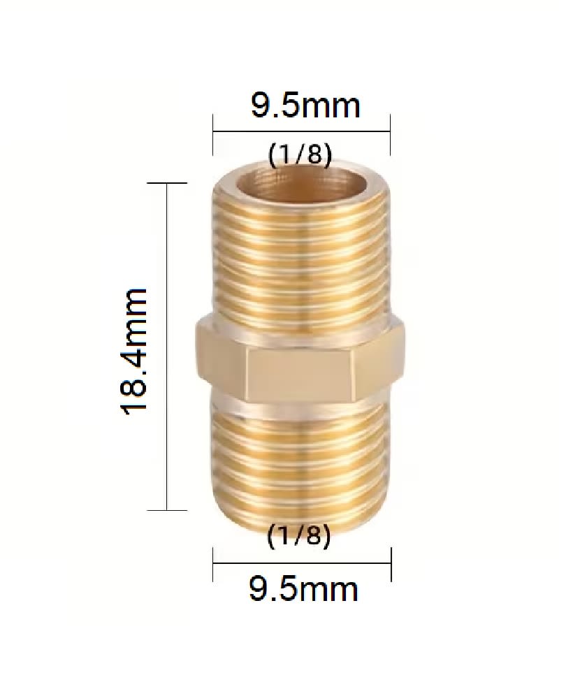 Conector Adaptador Recto He 1/8 x He 1/82