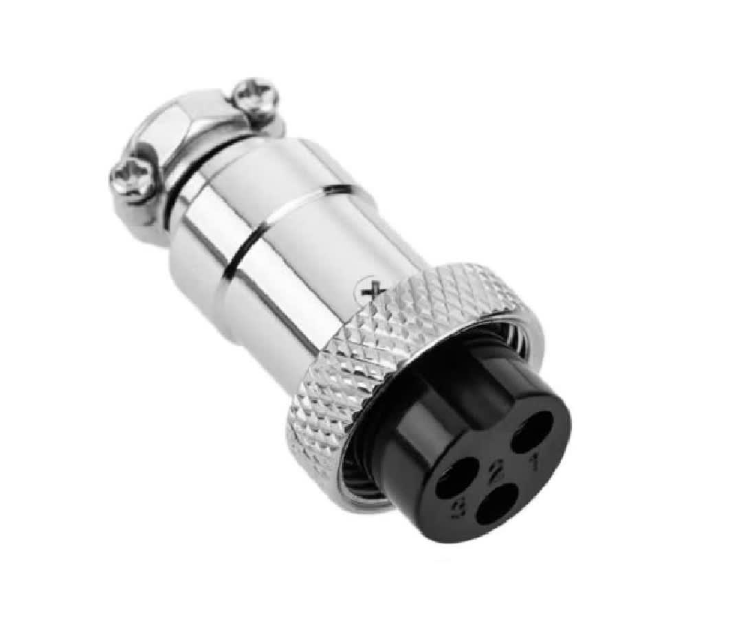 Conector Aviación GX-12 3P Macho y Hembra2