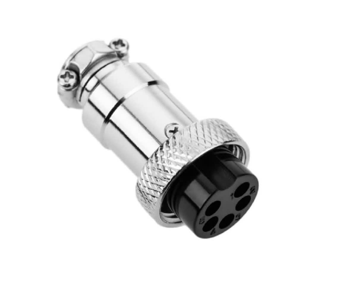 Conector Aviación GX-12 5P Macho y Hembra2