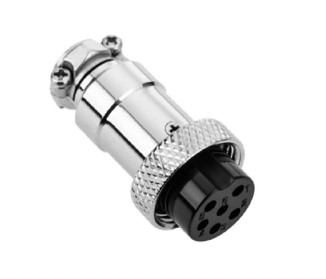 Conector Aviación GX-12 6P Macho y Hembra2