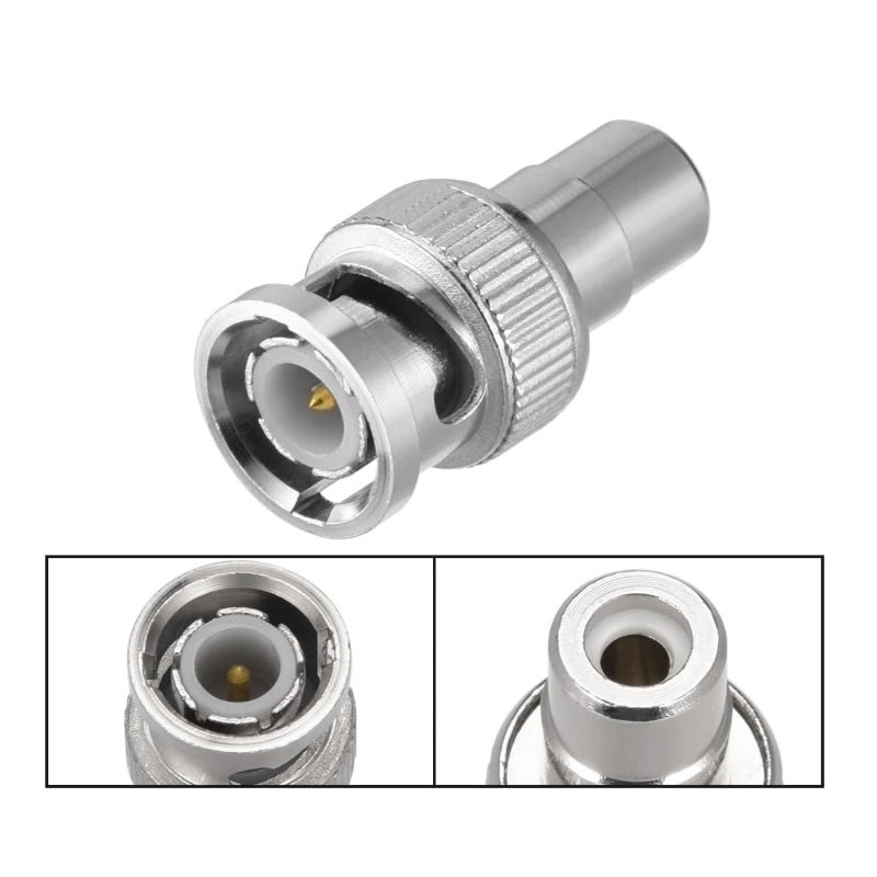 Conector BNC Macho a RCA Hembra para Sistema CCTV4