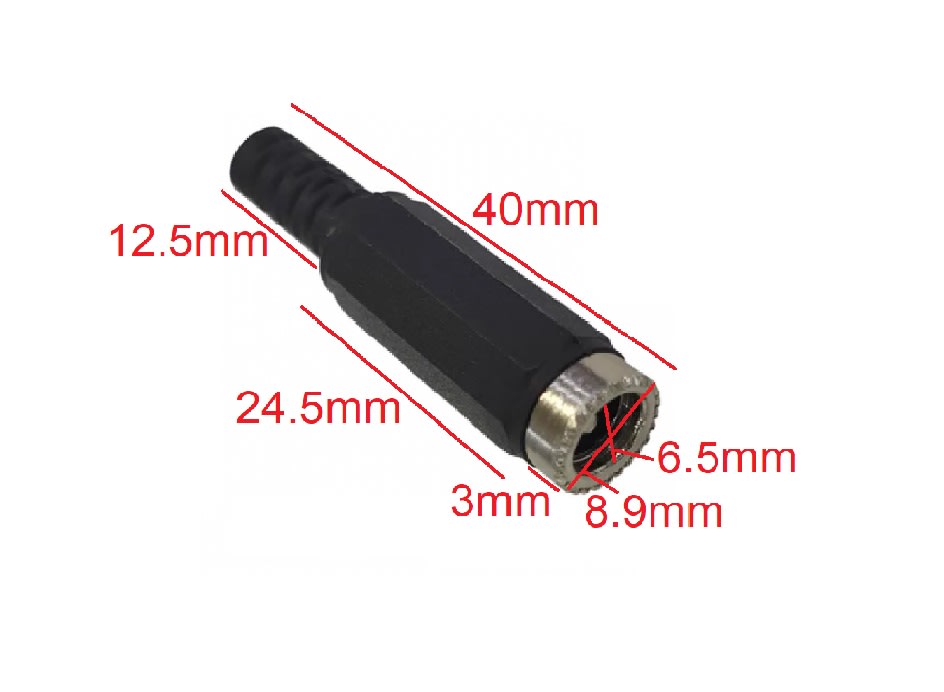 Conector Dc Plug Hembra 2.1mm4