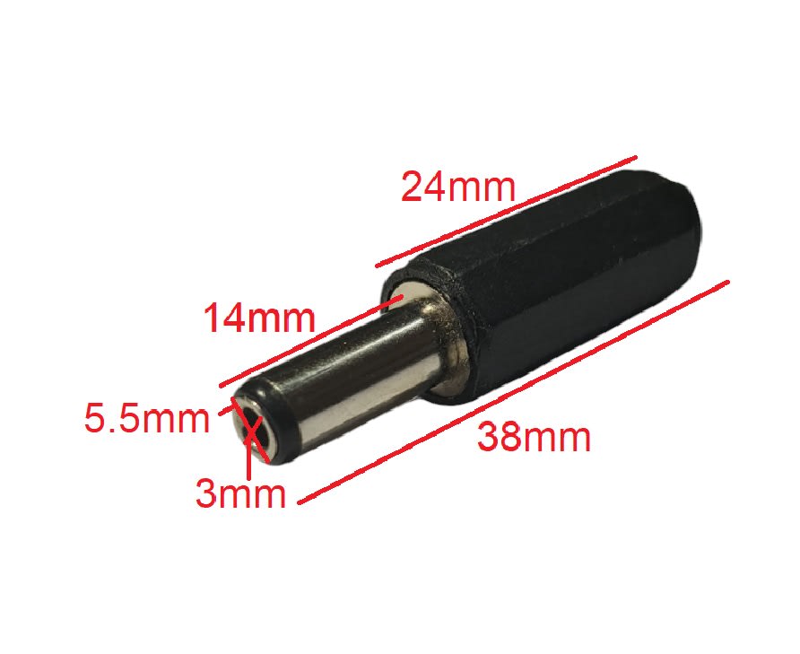 Conector Dc Plug Macho 3mm4